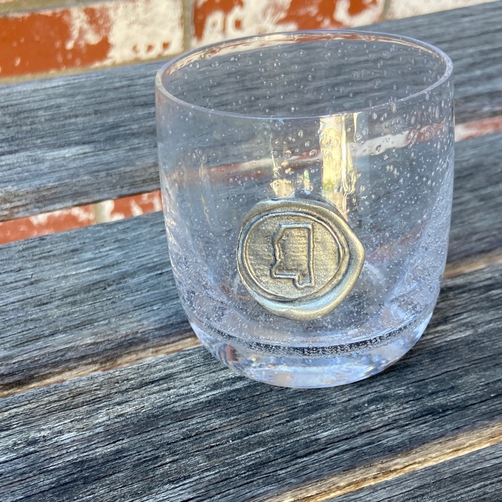 Southern Jubilee alabama Medallion Double Old Fashion Glass